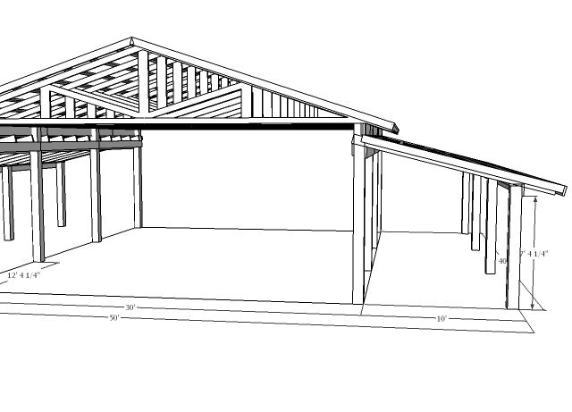 Shed Roof Pole Barn Plans